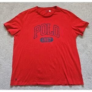 Polo Ralph Lauren Polo 1967 Tshirt Men’s XL Large Logo Red Casual Athletic wear